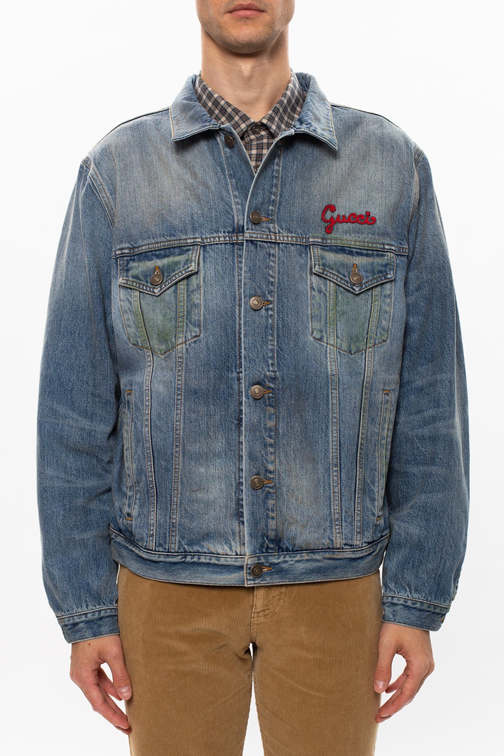 Gucci Distressed denim jacket